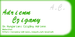 adrienn czigany business card