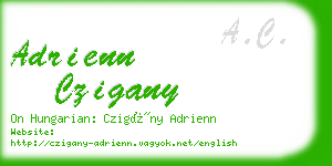 adrienn czigany business card